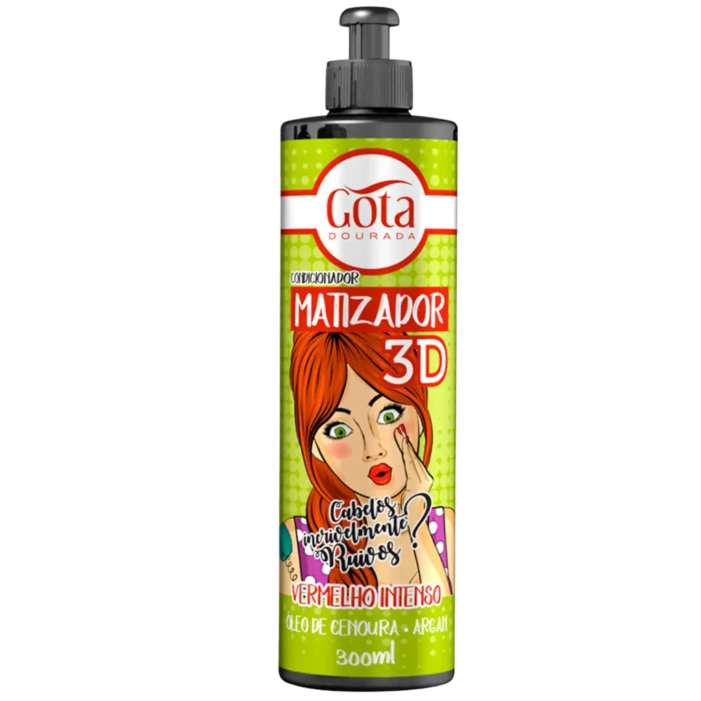 Masque Colorant - Vermelho Intenso - Rouge Intense - Gota Dourada 300ml